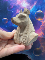 Load image into Gallery viewer, Anubis Sandstone Carving
