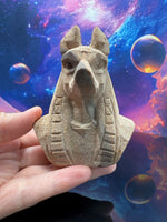 Load image into Gallery viewer, Anubis Sandstone Carving
