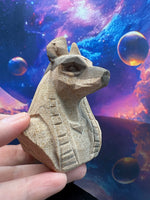 Load image into Gallery viewer, Anubis Sandstone Carving
