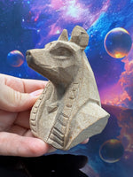 Load image into Gallery viewer, Anubis Sandstone Carving
