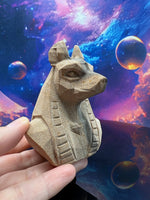 Load image into Gallery viewer, Anubis Sandstone Carving
