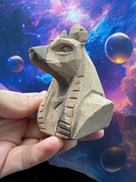 Load image into Gallery viewer, Anubis Sandstone Carving
