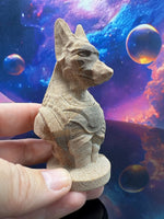 Load image into Gallery viewer, Anubis Sandstone Carving
