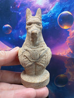 Load image into Gallery viewer, Anubis Sandstone Carving
