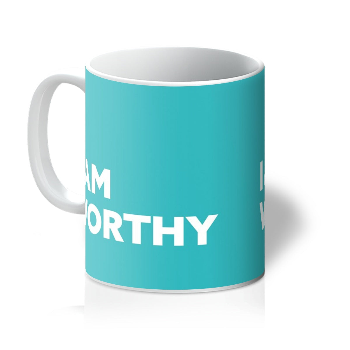 I AM Worthy - Turquoise Mug