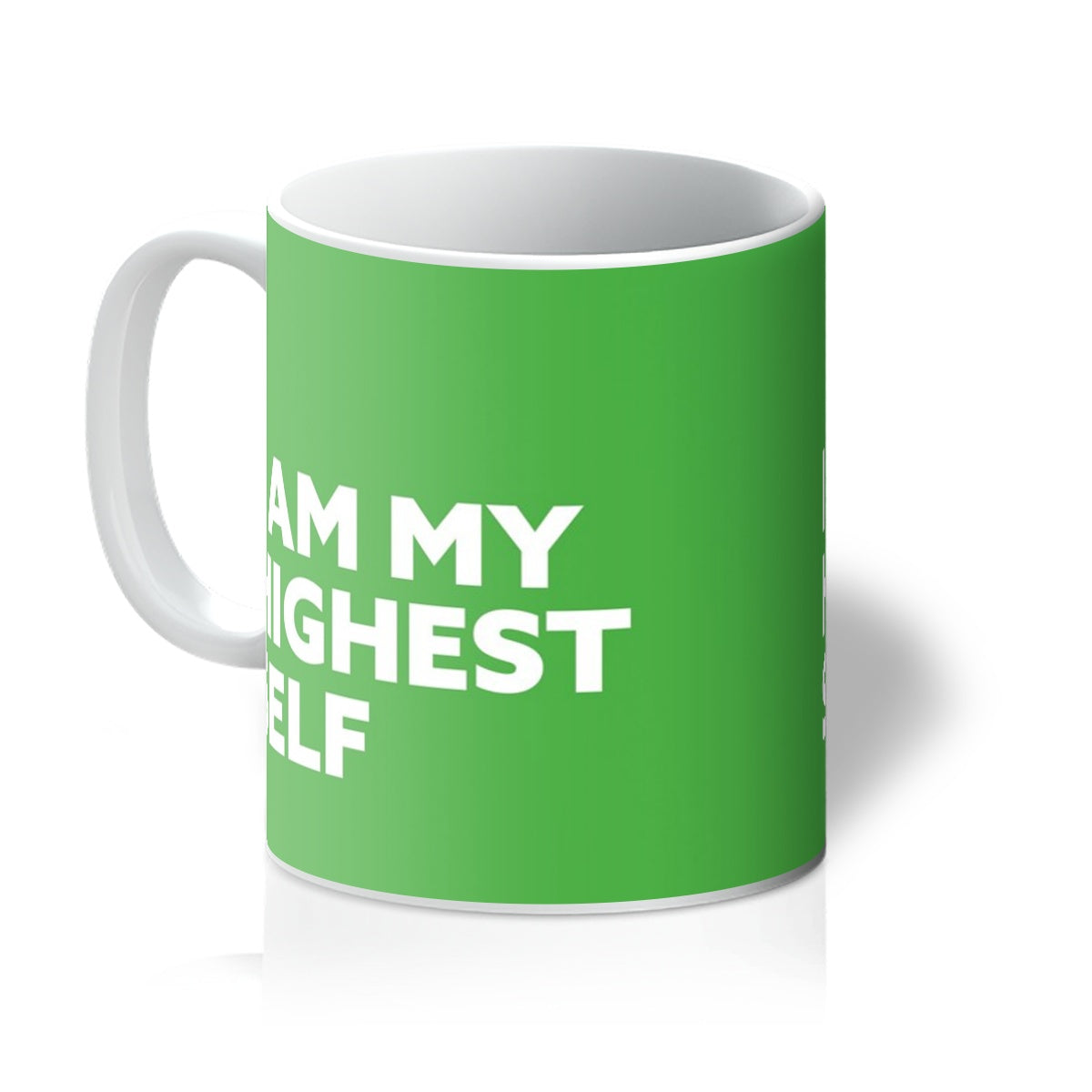 I AM My Highest Self - Lime Green Mug