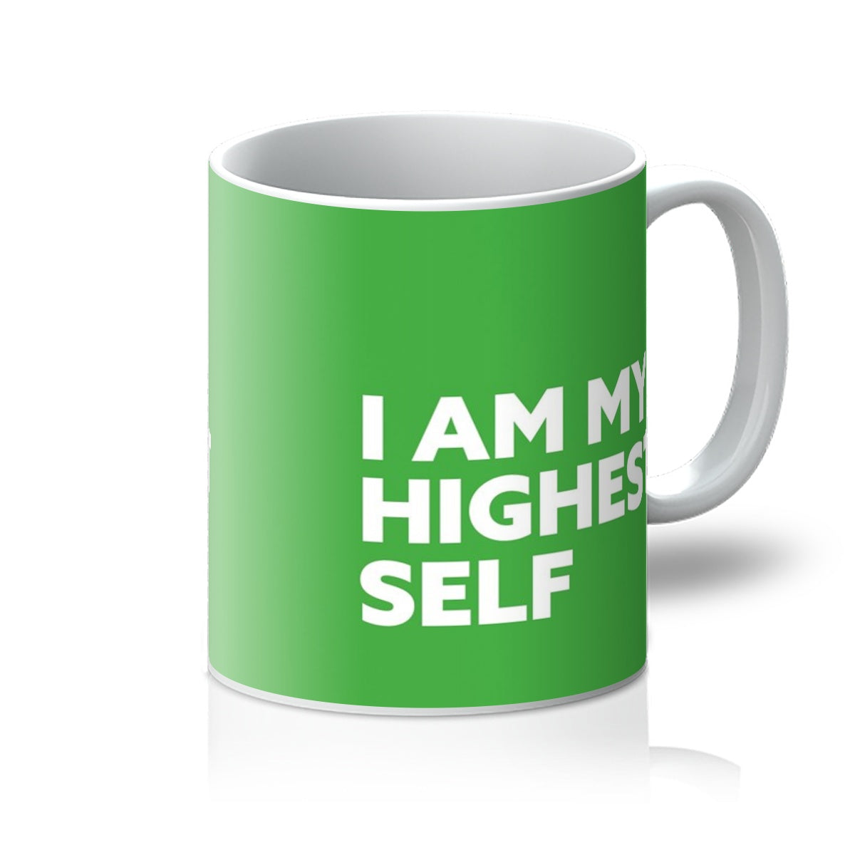 I AM My Highest Self - Lime Green Mug