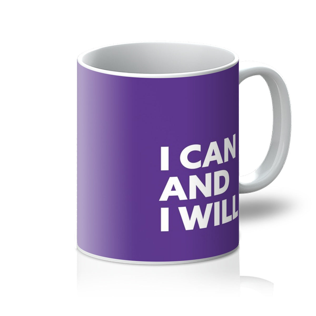 I Can and I Will - Cadbury Purple Mug