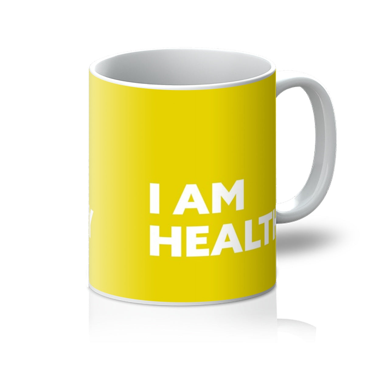 I AM Healthy - Sunshine Yellow Mug
