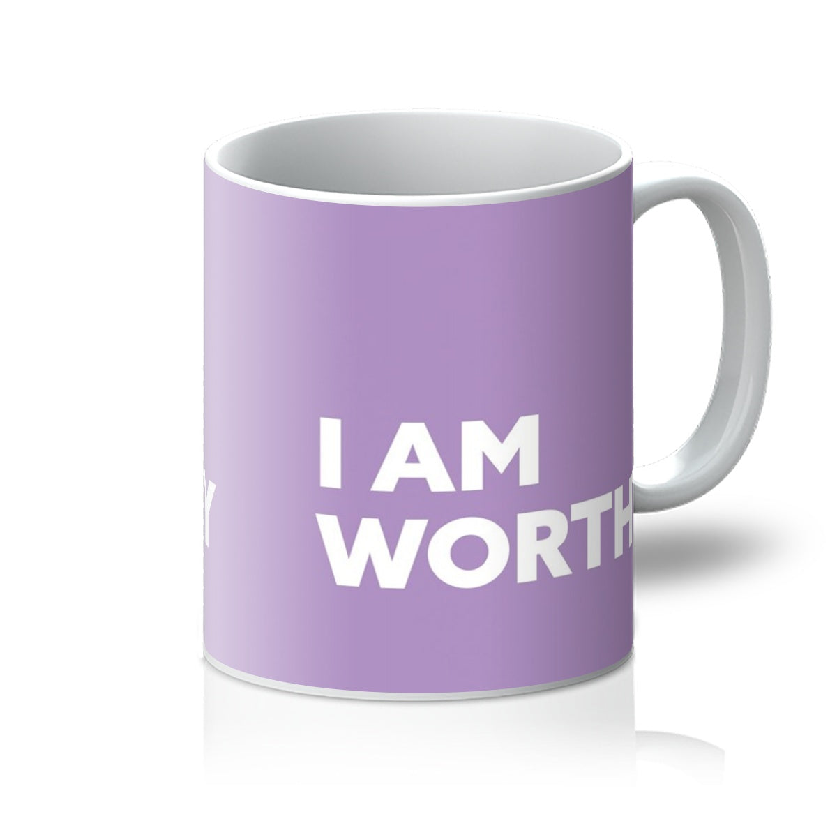 I AM Worthy - Lavender Purple Mug