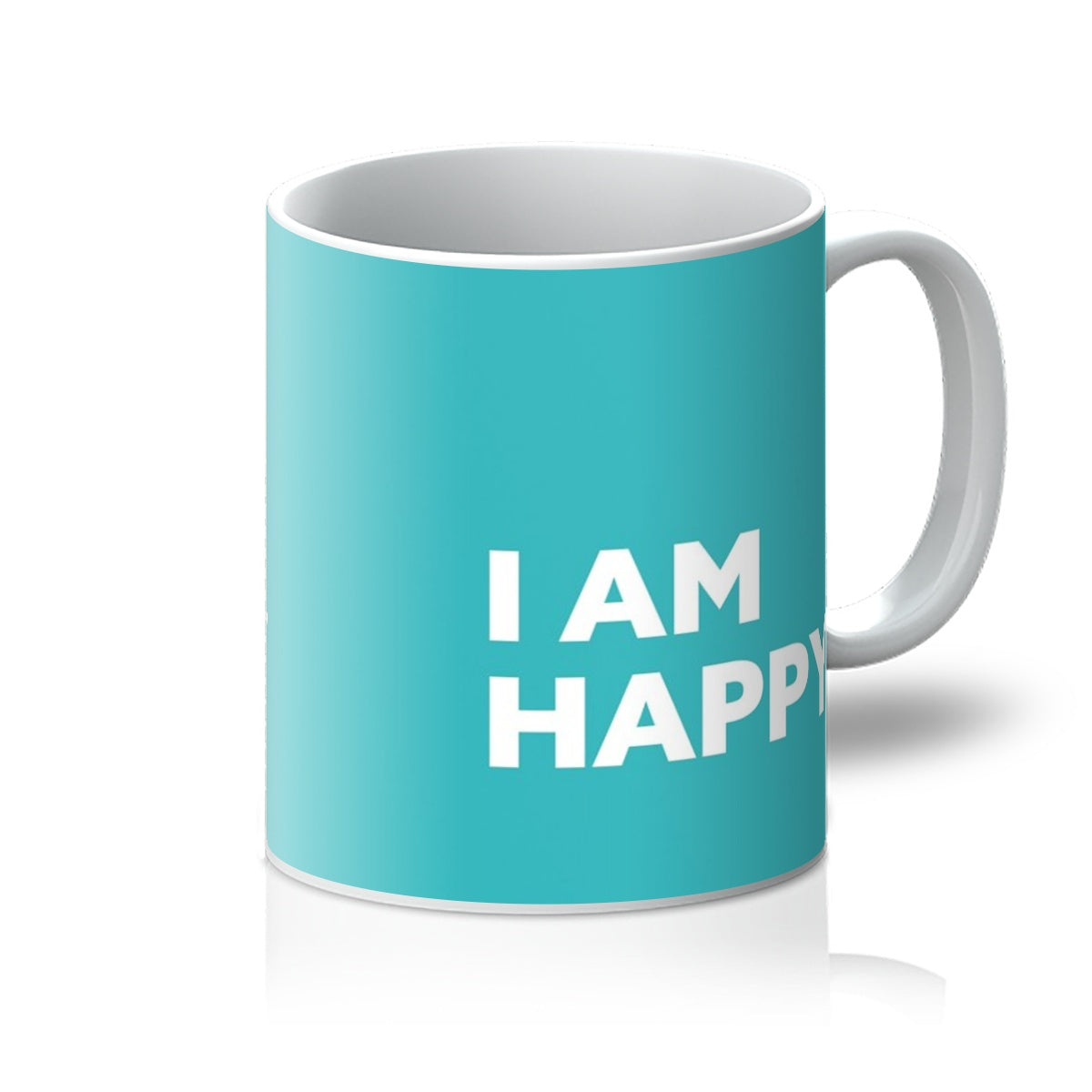 I AM Happy - Turquoise Mug