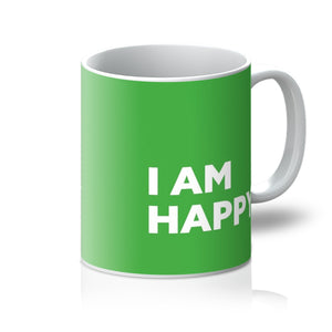 I AM Happy - Lime Green Mug