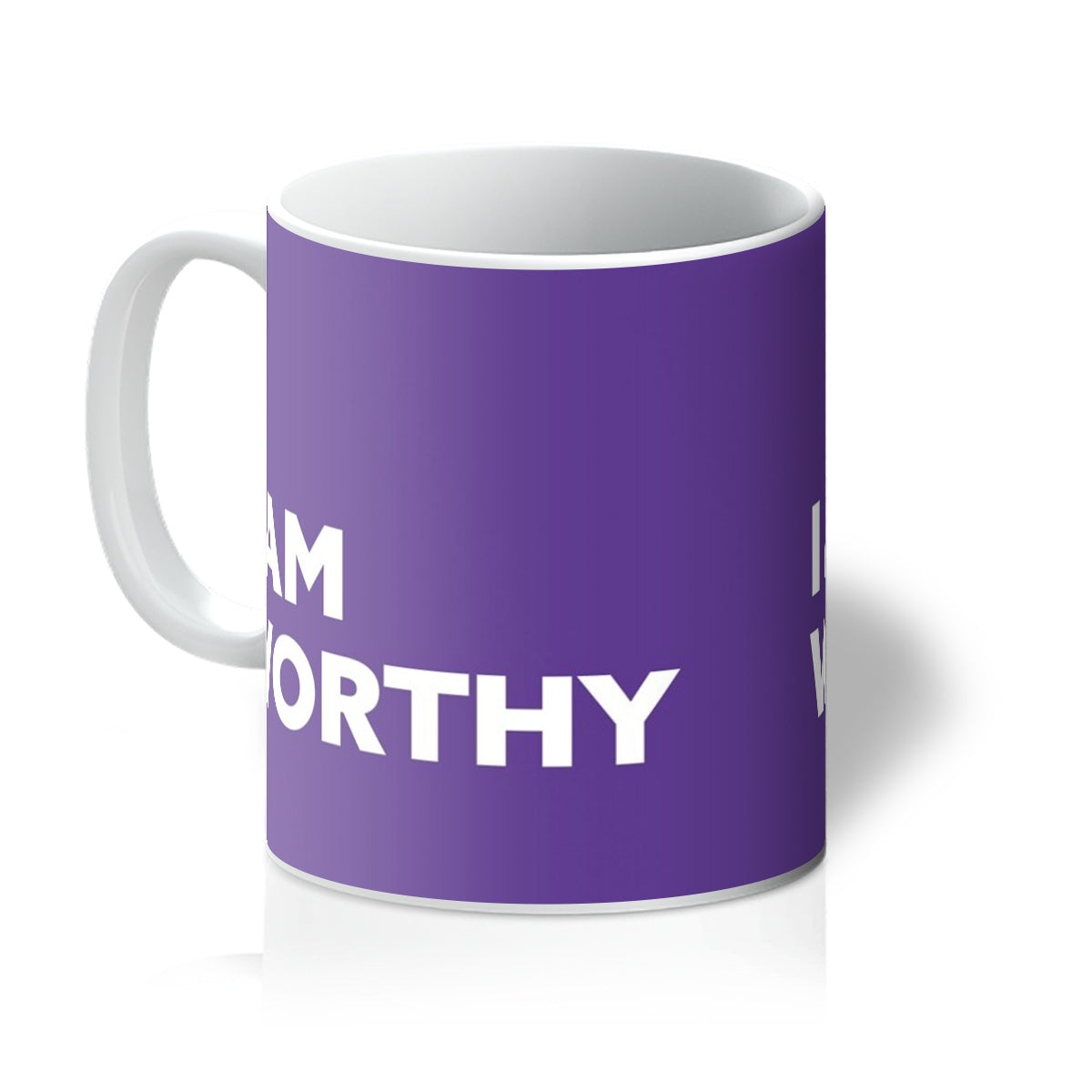 I AM Worthy - Cadbury Purple Mug