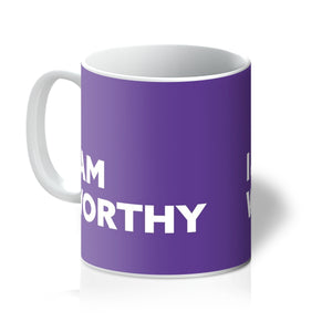 I AM Worthy - Cadbury Purple Mug