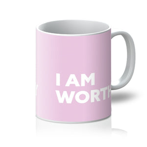 I AM Worthy - Baby Pink Mug