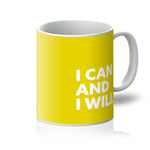 Load image into Gallery viewer, I Can and I Will - Sunshine Yellow Mug
