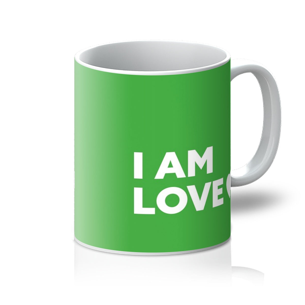 I AM Love - Lime Green Mug