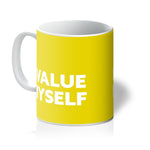 Load image into Gallery viewer, I Value Myself - Yellow Mug
