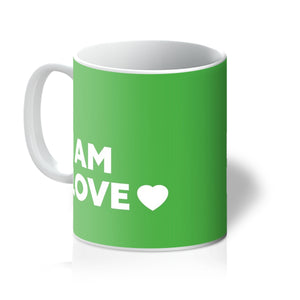 I AM Love - Lime Green Mug