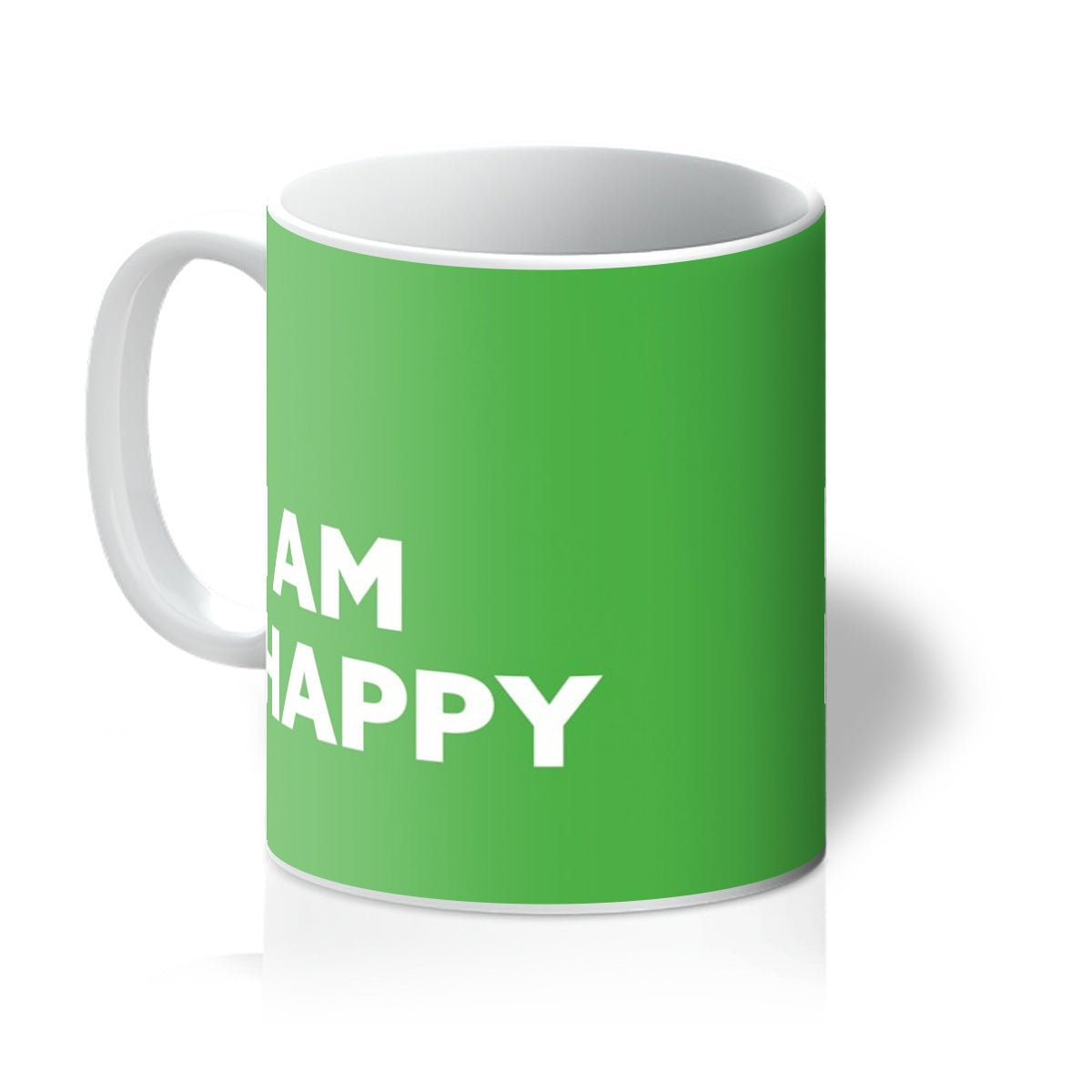 I AM Happy - Lime Green Mug