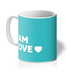 I AM Love - Turquoise Mug