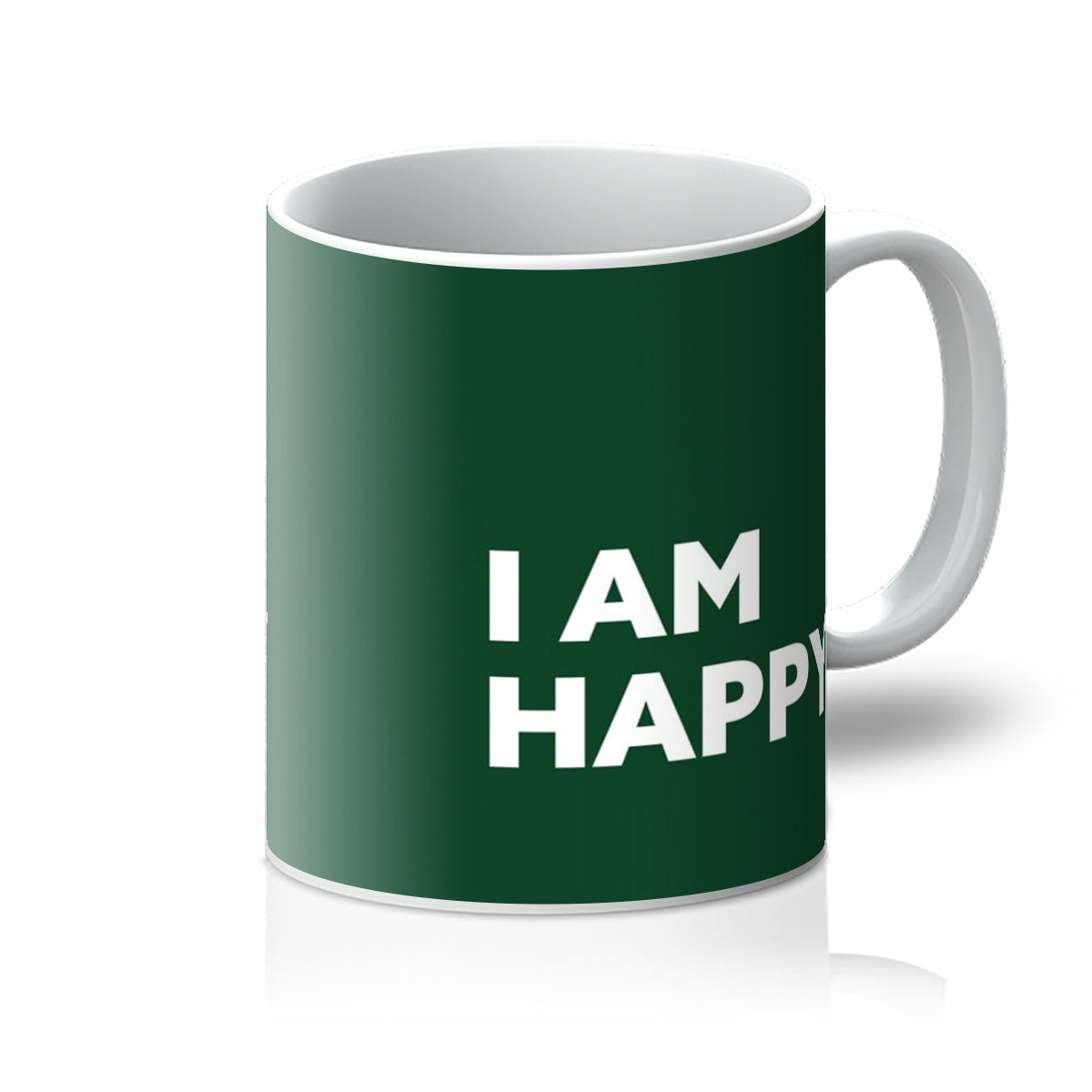 I AM Happy - Forest Green Mug