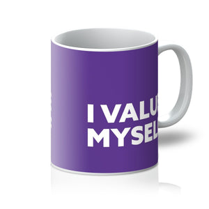 I Value Myself - Cadbury Purple Mug