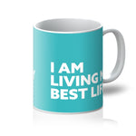 Load image into Gallery viewer, I AM Living My Best Life - Turquoise Mug
