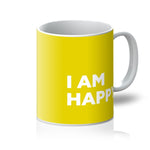 Load image into Gallery viewer, I AM Happy - Sunshine Yellow Mug
