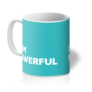 I AM Powerful - Turquoise Mug