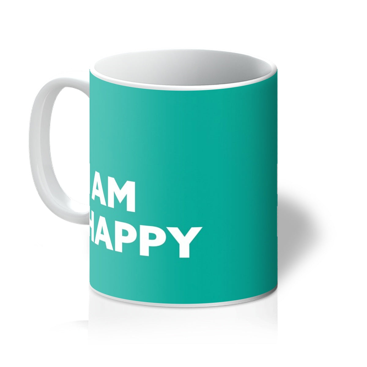 I AM Happy - Teal Mug