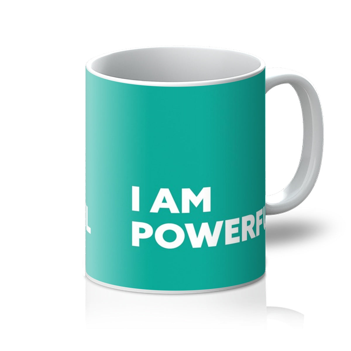 I AM Powerful - Teal Mug