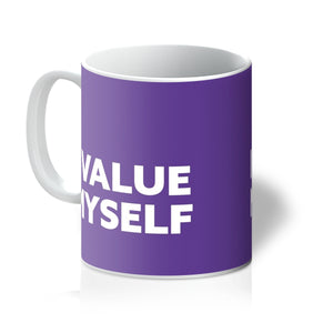 I Value Myself - Cadbury Purple Mug