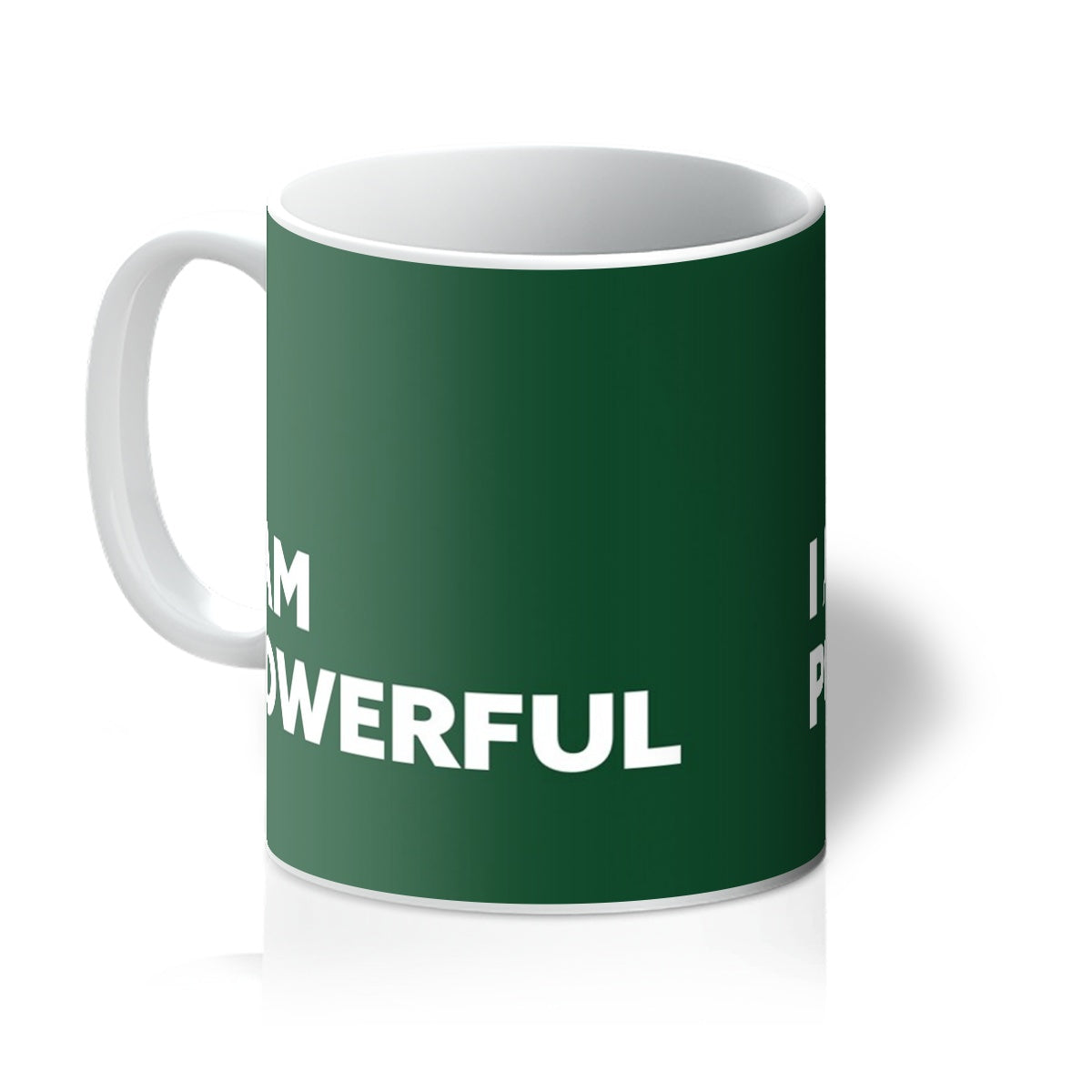 I AM Powerful - Forest Green Mug