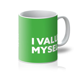 I Value Myself - Lime Green Mug