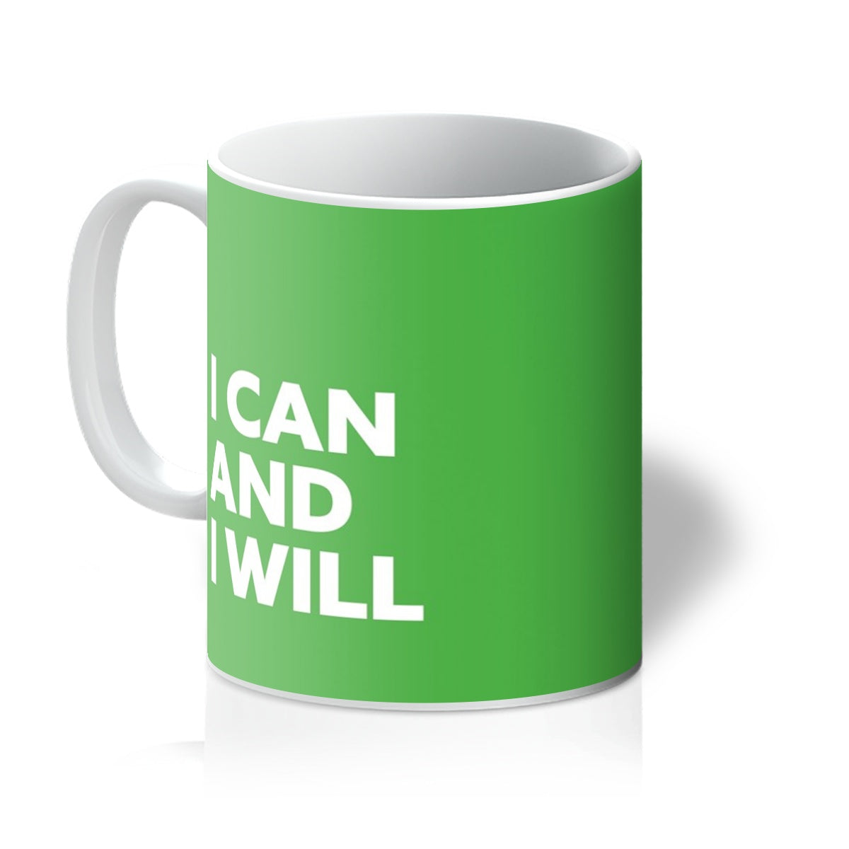 I Can and I Will - Lime Green Mug