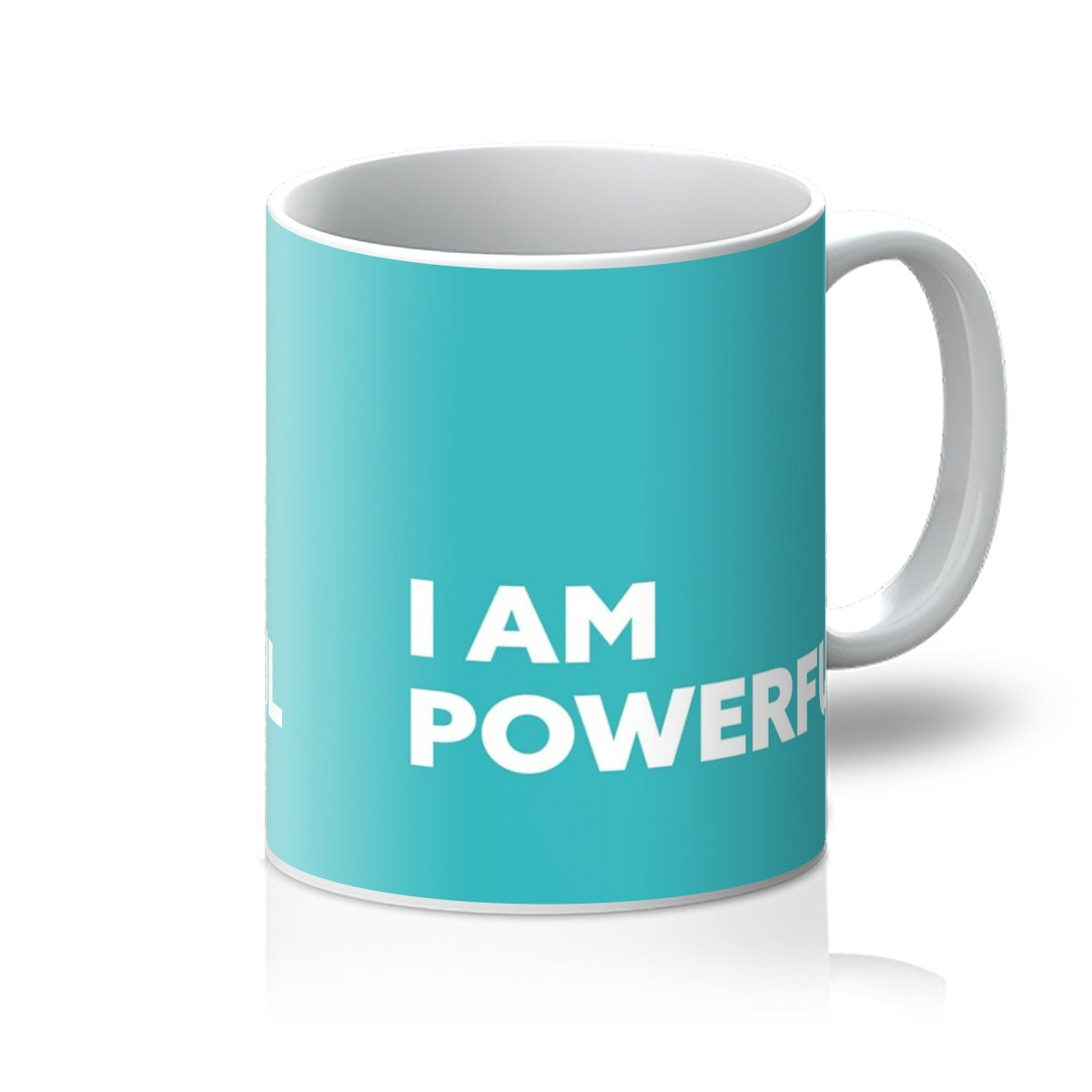 I AM Powerful - Turquoise Mug