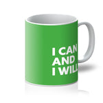 Load image into Gallery viewer, I Can and I Will - Lime Green Mug
