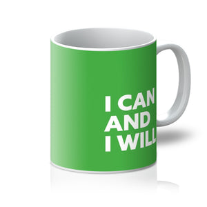 I Can and I Will - Lime Green Mug