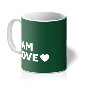 I AM Love - Forest Green Mug