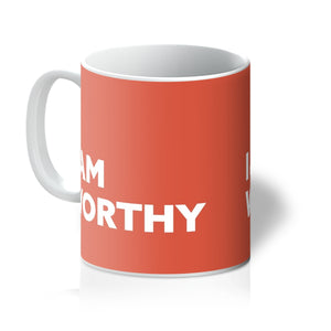 I AM Worthy - Coral Mug