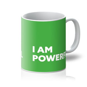 I AM Powerful - Lime Green Mug