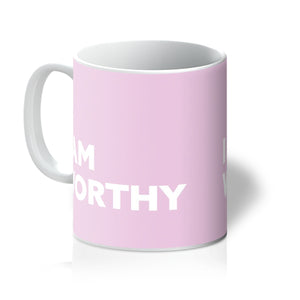 I AM Worthy - Baby Pink Mug